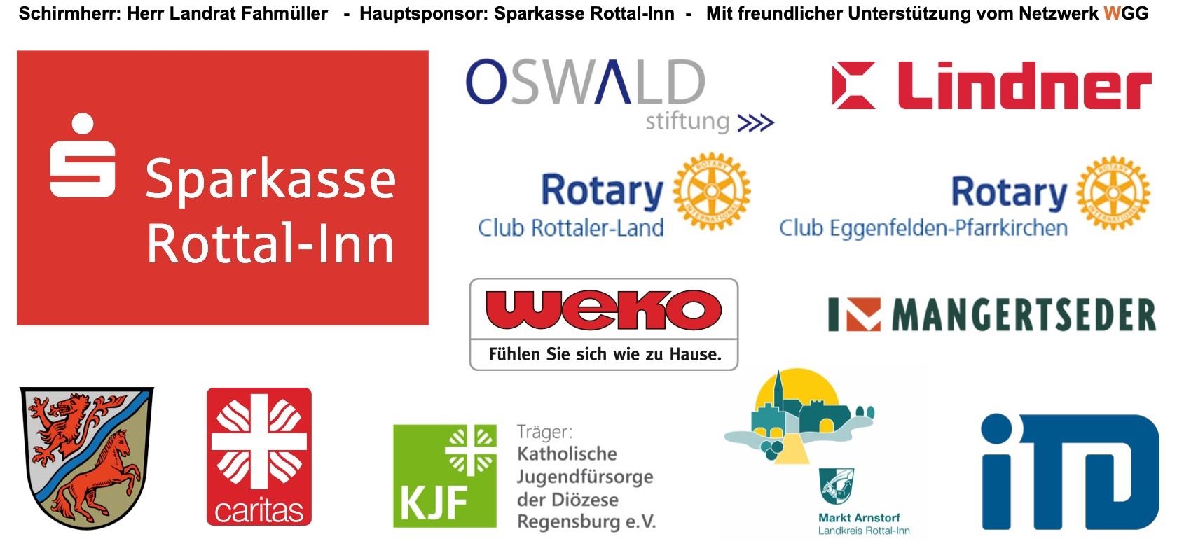 Auf diesem Bild sind alle Sponsoren von Wir gegen Gewalt abgedruckt. 